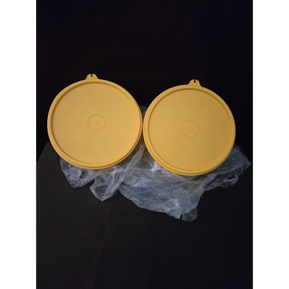 Vintage Orange Tupperware‎ Storage Containers. 3 Cups. #234 Lot Of 2 NEW